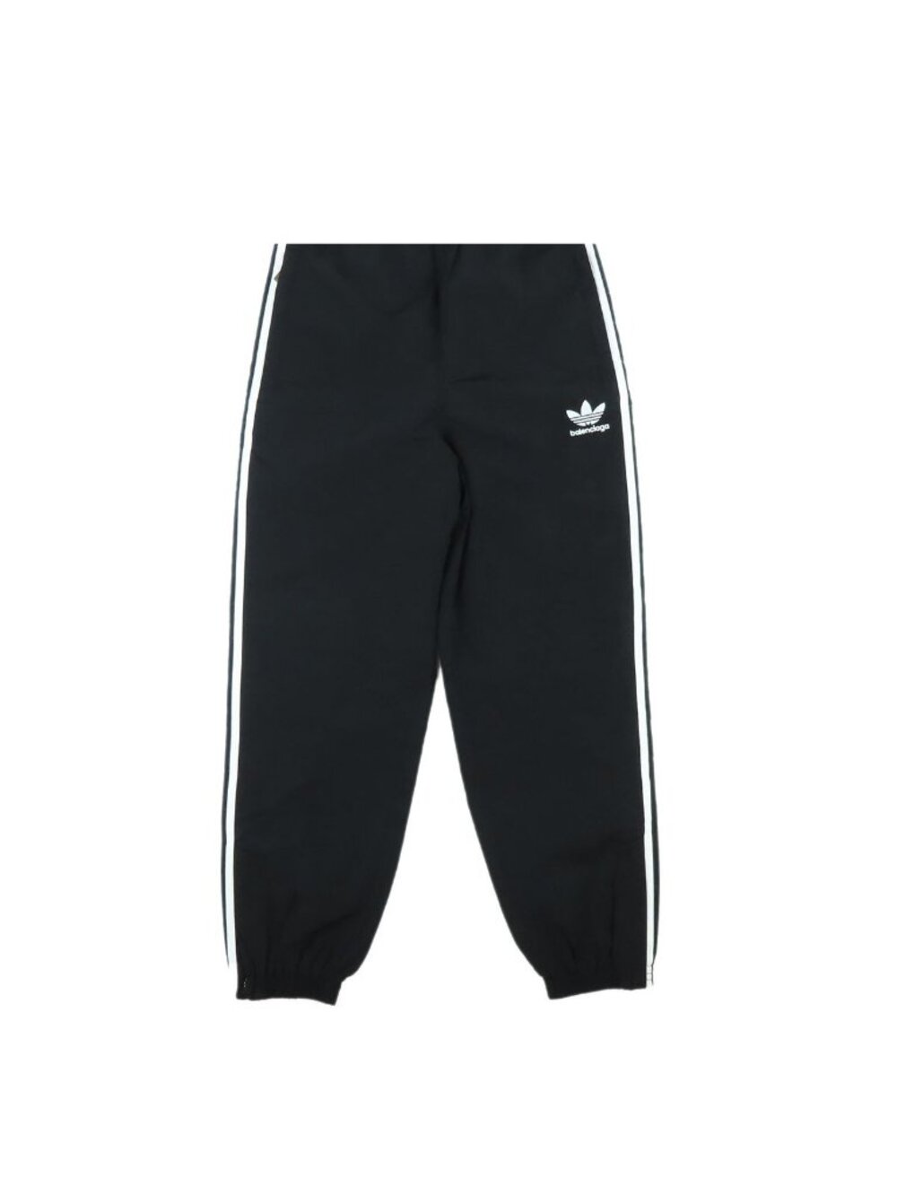 Balenciaga Adidas Collab Track Pants Black White Cotton Nylon 36